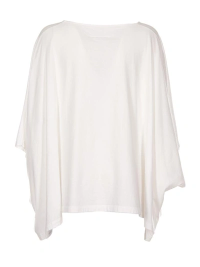 Shop Mm6 Maison Margiela Asymmetric Top In Bianco