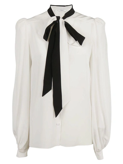 Shop Givenchy Tied Neck Blouse