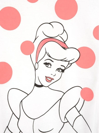 Shop Comme Des Garcons Girl Tshirt Cinderella In White + Pink