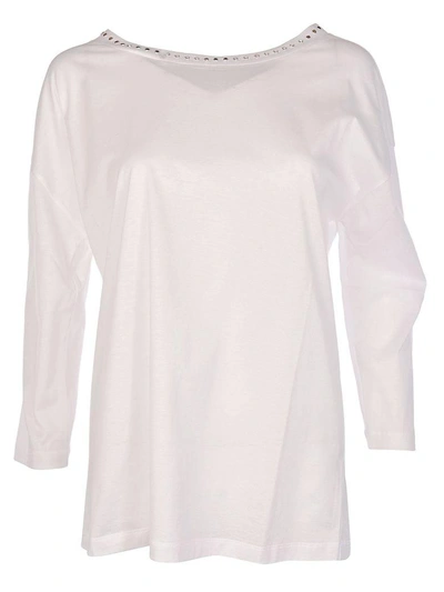 Shop Fabiana Filippi Loose-fitting Blouse In White