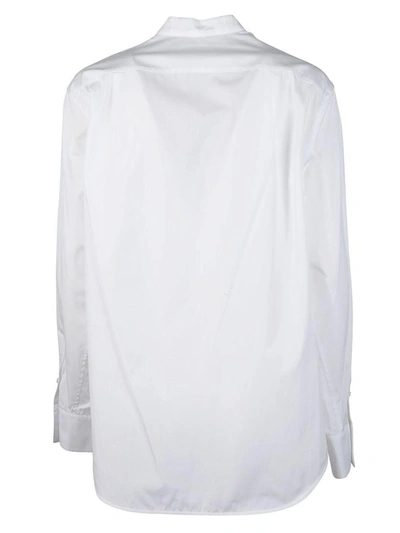 Shop Victoria Beckham Grandad Shirt In White