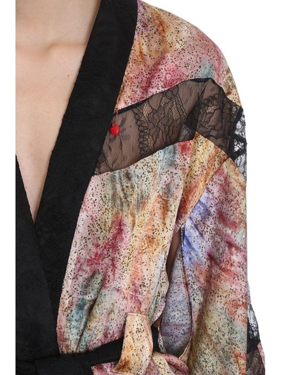 Shop Giacobino Kimono Dress In Black