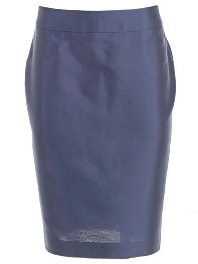 Shop Emporio Armani Skirt In Indaco