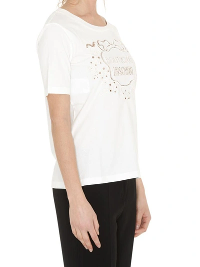 Shop Boutique Moschino Tshirt In White