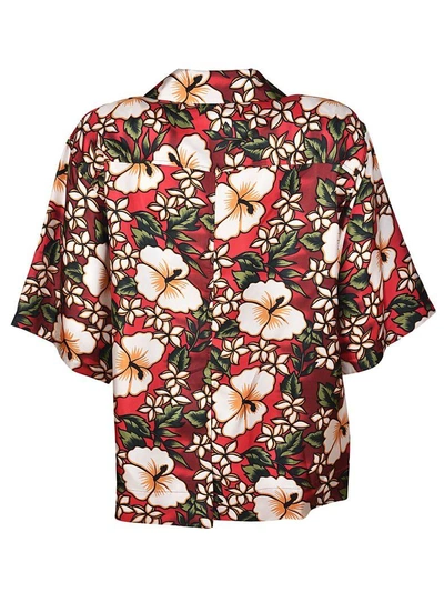 Shop Dsquared2 Hawaiian Print Shirt In Multicolor