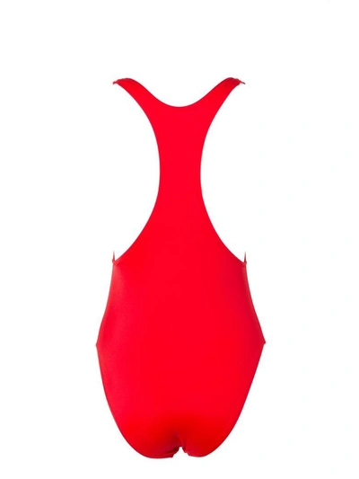 Shop Chiara Ferragni Wink One-piece Swimsuit In Red