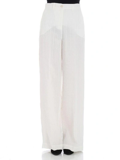 Shop Ql2 - Mamil Trousers In White