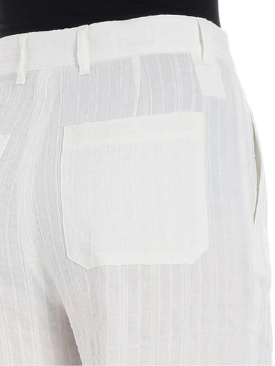 Shop Ql2 - Mamil Trousers In White