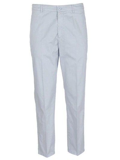 Shop Dondup Classic Trousers In Celeste