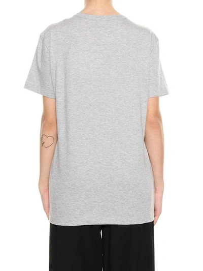 Shop Moncler Logo Patch T-shirt In Grigio