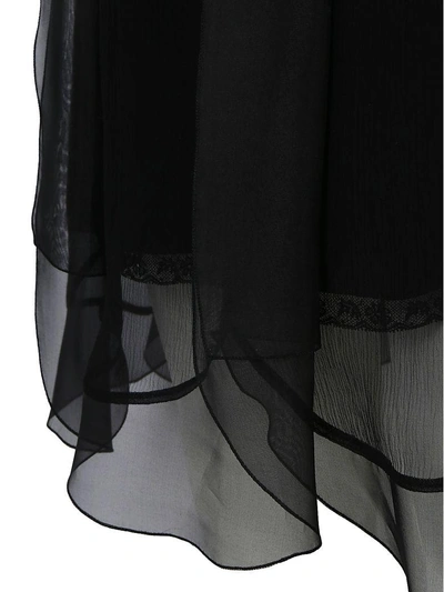 Shop Prada Skirt In Nero+nero
