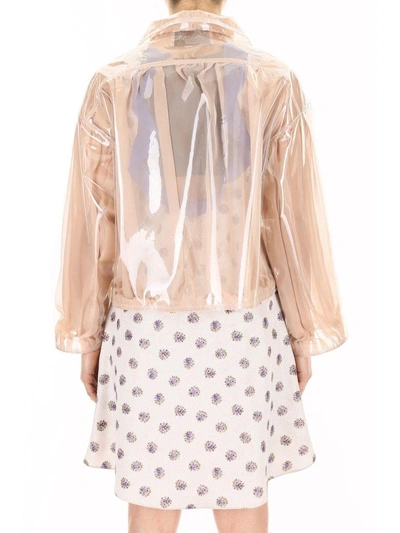 Shop Valentino Pvc Jacket In Skin (beige)