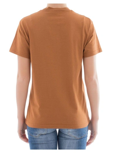 Shop Golden Goose Brown Cotton T-shirt