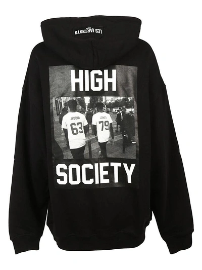 Shop Les Artists Les (art)ists High Society Printed Hoodie In Black