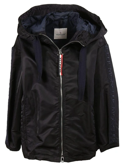 Shop Moncler Hooded Boxy Jacket