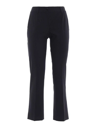 Shop Dolce & Gabbana Stretch Trousers In Nnero