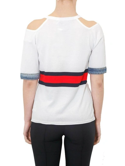 Shop Rachel Zoe Zoe - Short Sleeves Viscose Sweater In White