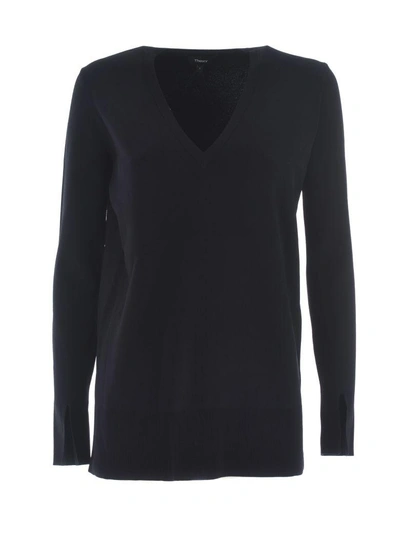Shop Theory V-neck Top In Nero