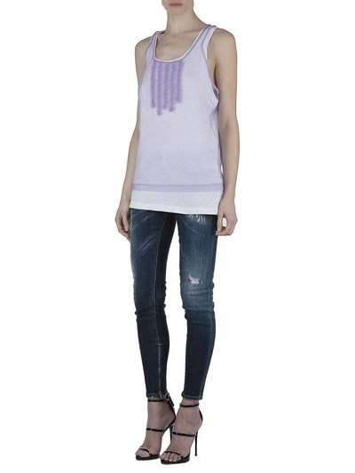 Shop Dsquared2 Cotton T-shirt In Purple