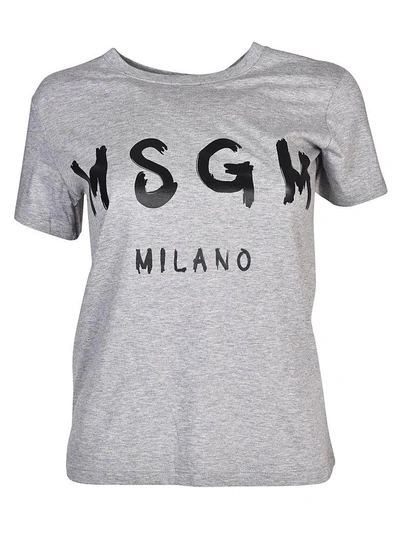 Shop Msgm Branded T-shirt In 96