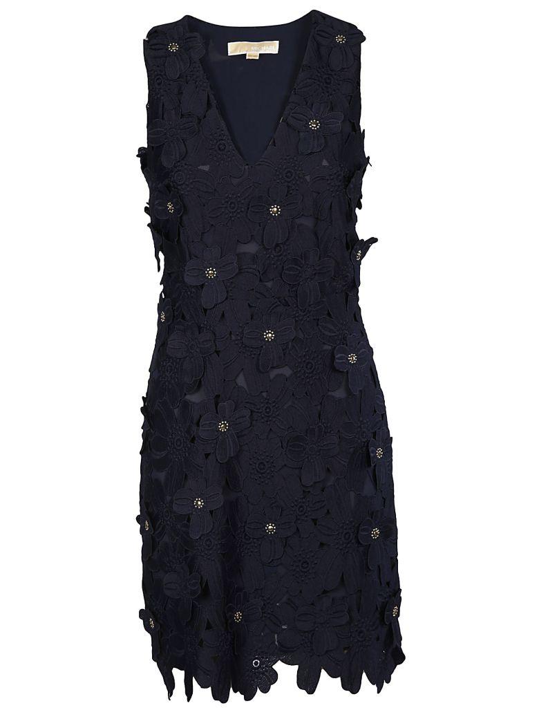 michael kors floral appliqué lace dress