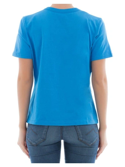 Shop Alberta Ferretti Light Blue Cotton T-shirt