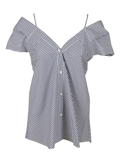Shop Theory Striped Top In White