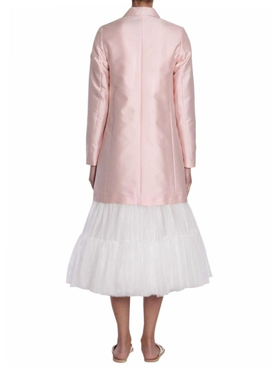 Shop Moncler Pol Coat In Rosa