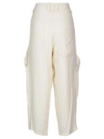 Shop Y's Cropped Trousers In White