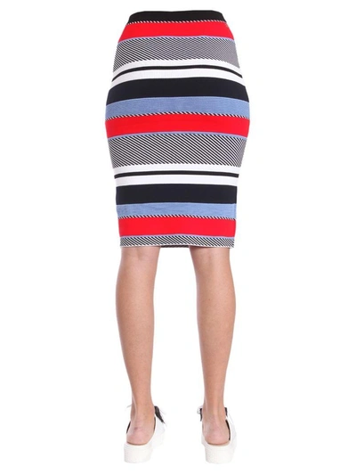 Shop Tommy Hilfiger Stripe Pencil Skirt In Multicolor
