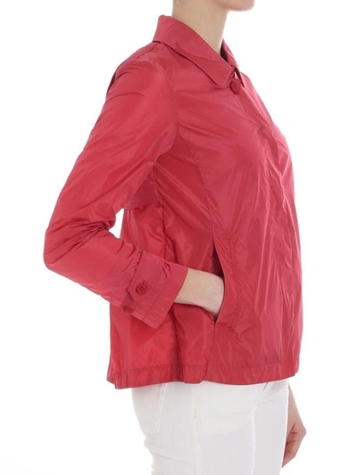 Shop Add Collared Jacket In Red