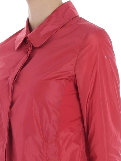 Shop Add Collared Jacket In Red