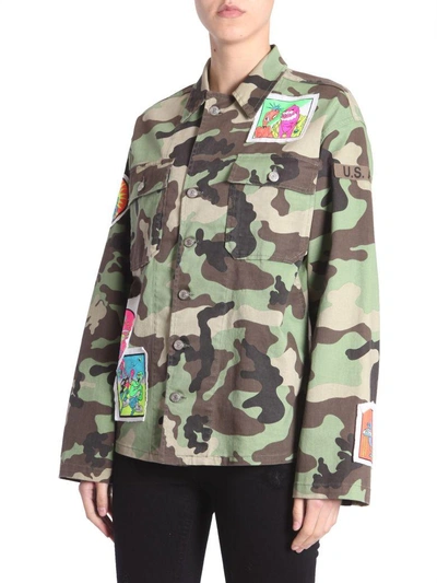 Shop Jeremy Scott Oversize Fit Jacket In Multicolor