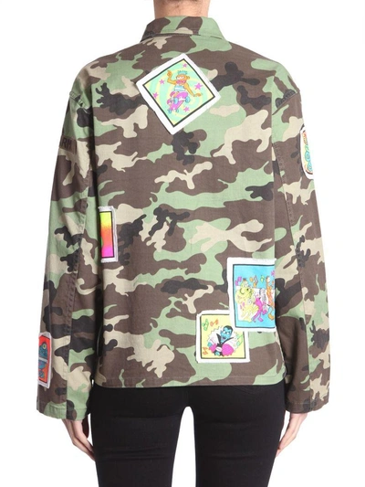 Shop Jeremy Scott Oversize Fit Jacket In Multicolor