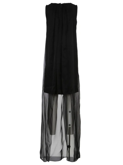 Shop Dries Van Noten Tulle Dress In Black