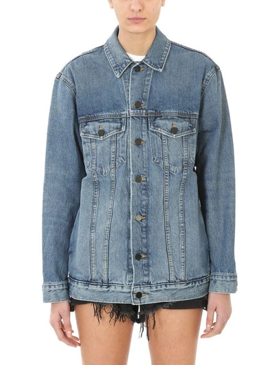 Shop Alexander Wang Daze Oversized Jacket In Blue