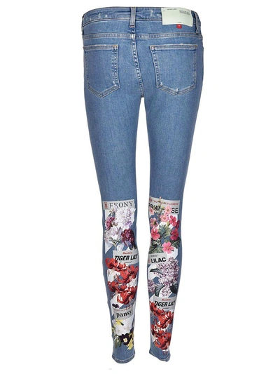 Shop Off-white Diag Flower Shop Jeans In Multicolor