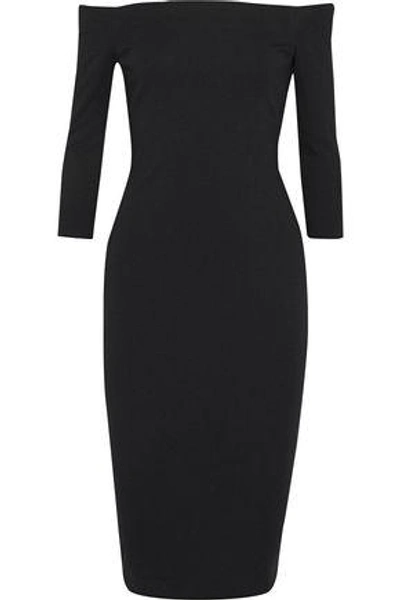 Shop Bailey44 Woman Date Night Off-the-shoulder Stretch-knit Dress Black