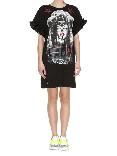 Shop Philipp Plein Last Minute Dress In Black