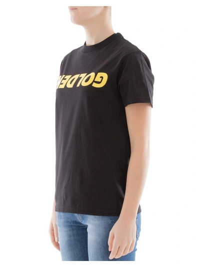 Shop Golden Goose Black Cotton T-shirt