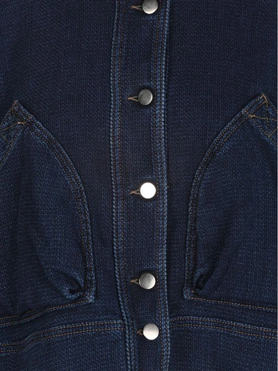 Shop Valentino Jaket Denim In Blue