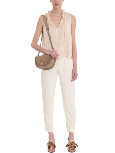 Shop See By Chloé Beige Cotton Pants