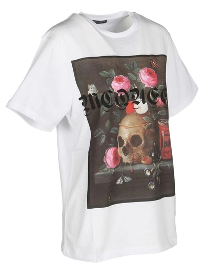 Shop Alexander Mcqueen Tshirt Skull In White
