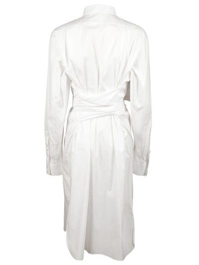 Shop Givenchy Midi Shirt Dress In White