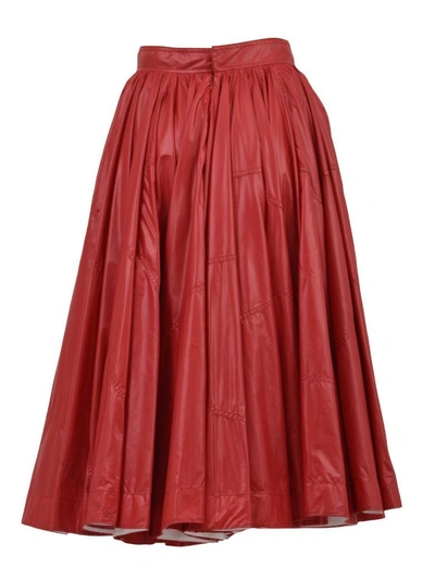 Shop Calvin Klein A-line Skirt Red