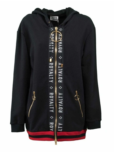 Shop Fausto Puglisi Royalty Zipped Jacket In Black