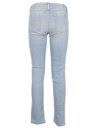 Shop 7 For All Mankind Slim Fit Jeans In Azzurro