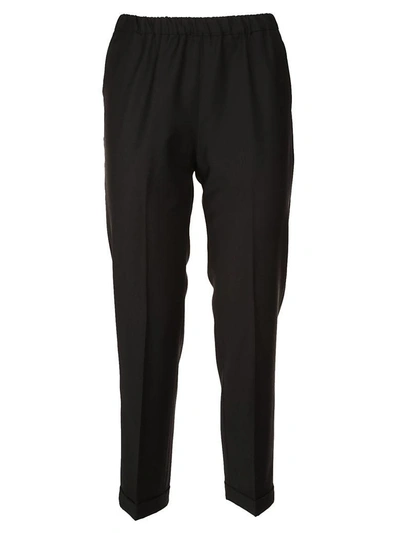 Shop Ql2 Cropped Trousers In Black