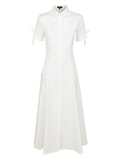Shop Theory Tie Shirt Dress In White