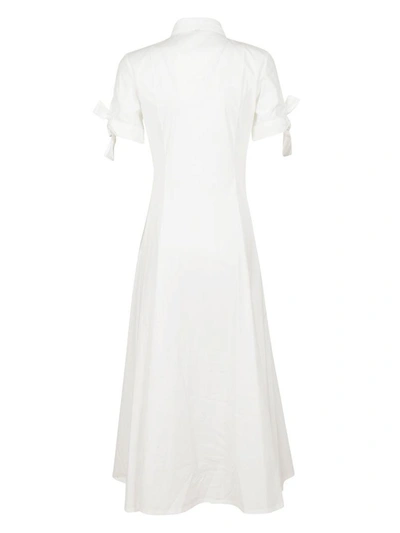 Shop Theory Tie Shirt Dress In White
